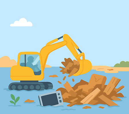 나무 건축 일러스트 자연 안전 사람 전자제품 환경 수중 재활용 작업 쓰레기 굴착기 청소 오브젝트 생태계 삭제 정화 지역사회 국내일러스트 AI파일 식물 중장비 친환경 파일형식 벡터