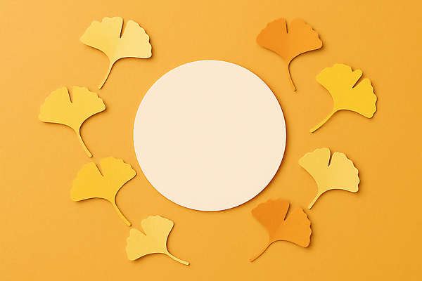 JPG 편집이미지 디자인 컬러 백그라운드 잎 겨울 패턴 스튜디오 장식 노란색 가을 작업 원형 그림 은행나무 편집실사 AI포토 AI콘텐츠 도형 나무 식물 계절 무늬 CG 파일형식