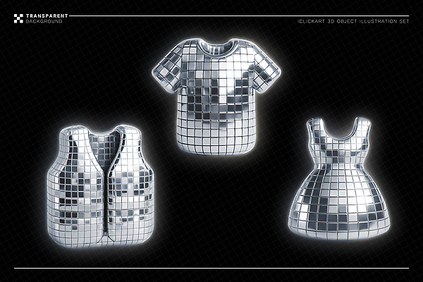 PSD 편집이미지 디자인 드레스 옷 패션 셔츠 패턴 반짝임 세트 거울 조끼 디스코 스타일 편집3D 음악 상의 무늬 모션 3D 외투 춤 파일형식