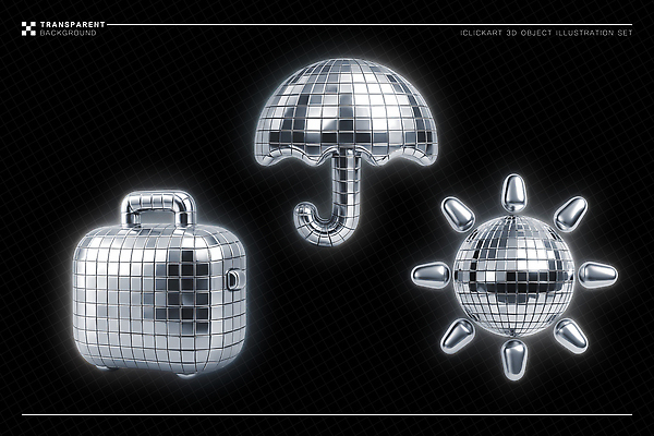 PSD 편집이미지 디자인 예술 여행 가방 우산 실내 장식 세트 태양 거울 오브젝트 편집3D 자연요소 잡화 내부 3D 파일형식
