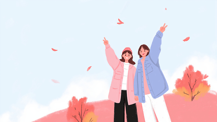 JPG 계절 행복 컬러 포즈 일러스트 자연 날씨 나뭇잎 풍경 초원 일상 친구 소풍 산책 가을 게임 추억 즐거움 외출 동반자 국내일러스트 AI일러스트 AI콘텐츠 감정 컨셉 잎 관계 놀이 휴식 라이프 야외활동 생태계 파일형식