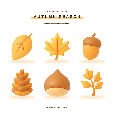 모양 PSD 편집이미지 디자인 계절 자연 나뭇잎 따뜻함 그래픽 가을 도토리 솔방울 색감 편집3D 잎 3D 견과류 생태계 파일형식