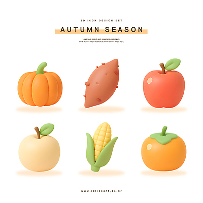 모양 PSD 편집이미지 디자인 음료 컬러 채소 과일 자연 호박 옥수수 귀여움 식사 가을 사과 고구마 편집3D 계절 컨셉 곡류 뿌리채소 3D 생태계 파일형식