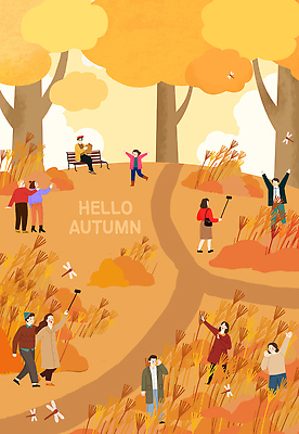 PSD 나무 공원 행복 컬러 일러스트 가족 모션 자연 사람 풍경 일상 친구 걷기 축제 가을 즐거움 환영 소통 교감 국내일러스트 식물 계절 공공시설 감정 컨셉 관계 라이프 생태계 파일형식