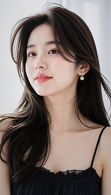 JPG 편집이미지 긴머리 헤어스타일 여자 패션 미소 귀걸이 촬영 매력적 우아함 피부 그림 의료성형뷰티 편집실사 AI포토 AI인물포토 AI콘텐츠 컨셉 장신구 표정 사람 신체부위 CG 파일형식