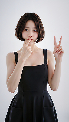 JPG 모델 편집이미지 드레스 옷 여자 패션 여유 포즈 손가락 표정 검은색 매력적 뷰티풀 의료성형뷰티 스타일 편집실사 AI포토 AI인물포토 AI콘텐츠 손 감정 컬러 컨셉 사람 CG 파일형식