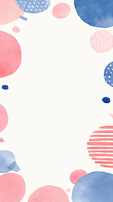 JPG 디자인 컬러 백그라운드 패턴 일러스트 추상 수채화 장식 물방울 원형 감각 배열 모던 정사각형 장면 부드러움 화사함 미니멀 국내일러스트 AI일러스트 AI콘텐츠 도형 컨셉 무늬 파일형식