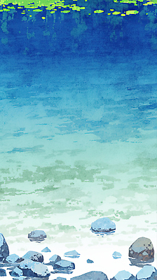 JPG 여유 물결 바다 여행 일러스트 자연 바람 풍경 해변 여름 파란색 햇빛 평화 고요 조약돌 신선 천연 국내일러스트 AI일러스트 AI콘텐츠 자연요소 계절 감정 컬러 컨셉 날씨 태양 돌_바위 생태계 파일형식