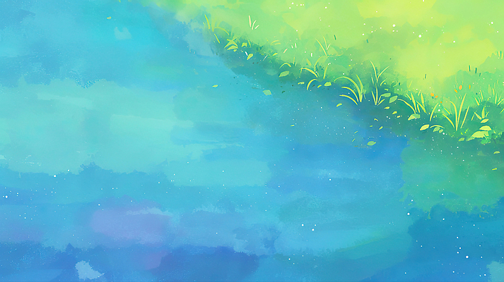 JPG 나무 꽃 호수 여유 컬러 일러스트 자연 하늘 생명 풍경 초원 초록색 물 여름 평화 환경 고요 수면 그림 뷰티풀 국내일러스트 AI일러스트 AI콘텐츠 자연요소 식물 계절 감정 컨셉 생태계 파일형식