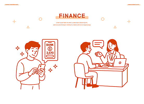 돈 일러스트 회의 모바일 관리 대화 금융 경제 스마트폰 사무실 정보 상담원 고객 서비스 은행 상담 문의 개인정보 재정 국내일러스트 AI파일 비즈니스 말하기 핸드폰 스마트기기 사무원 재산 파일형식 벡터