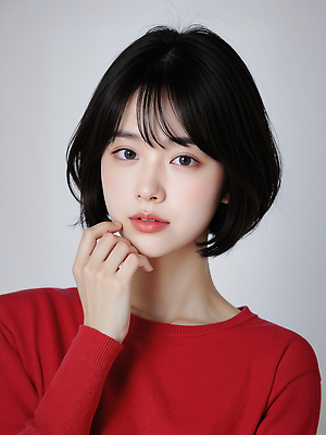 JPG 편집이미지 헤어스타일 손 옷 여자 조명 짧은머리 표정 촬영 매력적 의료성형뷰티 스타일 편집실사 AI포토 AI인물포토 AI콘텐츠 컨셉 사람 신체부위 CG 파일형식
