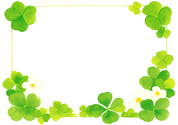 JPG 식물 디자인 꽃 예술 백그라운드 잎 일러스트 자연 수채화 풍경 장식 초록색 성장 흰색 클로버 테두리 손그림 뷰티풀 생동감 국내일러스트 AI일러스트 AI콘텐츠 컬러 생태계 파일형식