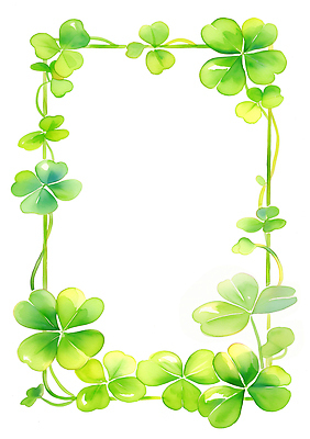 JPG 식물 디자인 꽃 백그라운드 잎 일러스트 자연 프레임 그래픽 장식 초록색 사각형 클로버 배열 화사함 요청 국내일러스트 AI일러스트 AI콘텐츠 도형 컬러 컨셉 생태계 파일형식