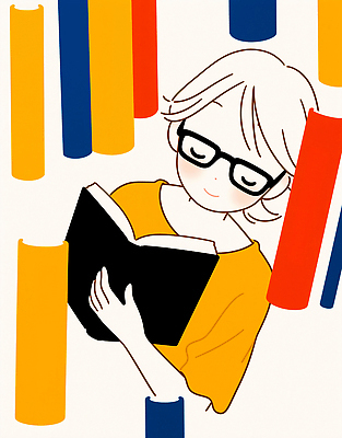 JPG 문화 안경 여유 컬러 백그라운드 일러스트 상상 사람 라이프 책 학습 독서 교양 시간 분위기 도서관 편안함 집중 소통 창의성 스타일 국내일러스트 AI일러스트 AI콘텐츠 잡화 교육 감정 컨셉 생활 감각 파일형식