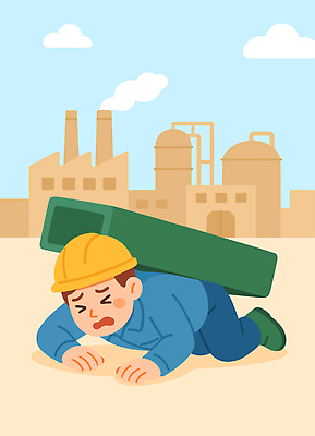 남자 건축 산업 생각 일러스트 공장 노동자 환경 기계 고통 짐 작업 도움 작업장 동료 무거움 국내일러스트 AI파일 직업 감정 컨셉 공업 관계 사람 무게 파일형식 벡터