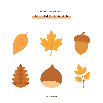 모양 디자인 계절 음식 컬러 일러스트 자연 나뭇잎 풍경 그래픽 가을 도토리 솔방울 평면 국내일러스트 AI파일 잎 견과류 생태계 파일형식 벡터