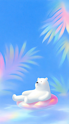 JPG 동물 캐릭터 컬러 일러스트 자연 물놀이 하늘 휴식 풍경 해변 여름 파란색 야자수 햇빛 귀여움 수영 편안함 그림 북극곰 이미지 튜브 국내일러스트 AI일러스트 AI콘텐츠 나무 계절 바다 컨셉 곰 놀이 태양 수상스포츠 감각 생태계 파일형식