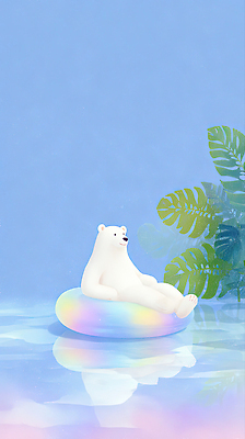 JPG 식물 캐릭터 여유 컬러 백그라운드 일러스트 곰 자연 하늘 휴식 해변 물 여름 평화 귀여움 환경 시세 편안함 국내일러스트 AI일러스트 AI콘텐츠 자연요소 동물 계절 감정 바다 컨셉 포유류 금융 감각 생태계 파일형식