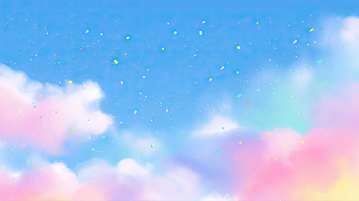 JPG 구름 행복 여유 컬러 일러스트 자연 하늘 아침 풍경 여름 반짝임 평화 맑음 꿈 시원함 감성 파스텔 눈부심 뷰티풀 색채 국내일러스트 AI일러스트 AI콘텐츠 주간 자연요소 계절 감정 컨셉 모션 날씨 학용품 생태계 파일형식