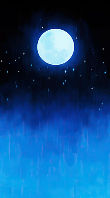 JPG 별 컬러 야경 일러스트 자연 하늘 미소 풍경 빛 평화 우주 어둠 고요 감상 달 야간 신비 조화 국내일러스트 AI일러스트 AI콘텐츠 자연요소 컨셉 표정 생태계 파일형식 풍경_경치