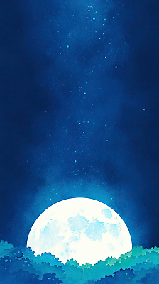 JPG 별 야경 일러스트 자연 밤하늘 하늘 밝음 풍경 파란색 빛 우주 고요 꿈 보름달 분위기 신비 달빛 별빛 뷰티풀 몽환 국내일러스트 AI일러스트 AI콘텐츠 자연요소 컬러 컨셉 달 야간 생태계 파일형식 풍경_경치