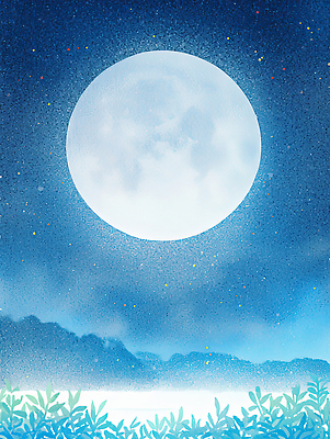 JPG 식물 구름 별 예술 야경 일러스트 자연 밤하늘 하늘 조명 수채화 풍경 평화 보름달 야간 달빛 색감 스카이 풍경화 국내일러스트 AI일러스트 AI콘텐츠 자연요소 컨셉 달 그림 생태계 파일형식 풍경_경치