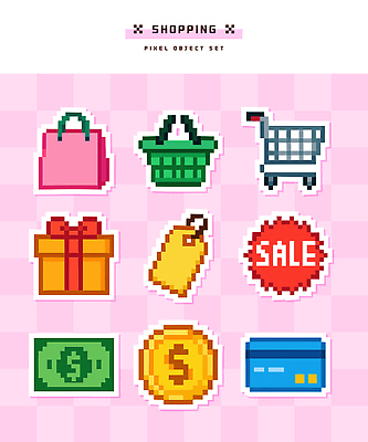 디자인 돈 일러스트 선물 그래픽 쇼핑 쇼핑백 유행 세일 디지털 동전 카트 시장 소비 구매 장바구니 가격표 아이템 국내일러스트 AI파일 카드프레임 가방 프레임 바구니 재산 파일형식 벡터