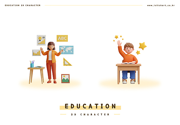 PSD 편집이미지 캐릭터 교육 어린이 모션 수업 커뮤니케이션 그래프 학습 정보 질문 상상력 창의력 창작 편집3D 사람 3D 파일형식