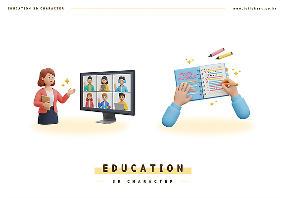 PSD 편집이미지 학생 교육 3D캐릭터 컴퓨터 강사 계획 강의 학습자료 온라인강의 편집3D 직업 캐릭터 컨셉 전자제품 3D 교육자료 파일형식 언택트
