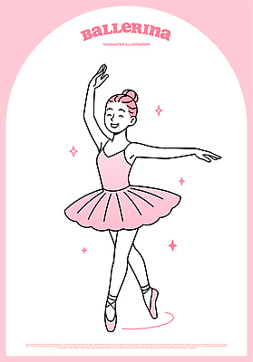 손 여자 감정 어린이 예술 분홍색 일러스트 모션 공연 기쁨 춤 우아함 유연 연습 발레리나 뷰티풀 창의력 국내일러스트 AI파일 컬러 컨셉 문화예술 사람 이벤트 신체부위 발레 파일형식 벡터