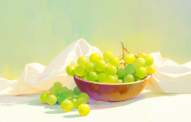 JPG 여유 과일 일러스트 자연 식탁 탁자 포도 디저트 건강 풍경 일상 초록색 여름 농작물 식사 고요 신선 상차림 과일바구니 나무그릇 국내일러스트 AI일러스트 AI콘텐츠 그릇 계절 감정 음식 컬러 가구 농업 라이프 목재 바구니 생태계 파일형식