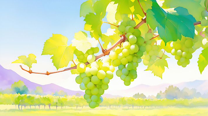 JPG 잎 농업 일러스트 자연 포도 가지 풍경 일상 초록색 여름 햇빛 농장 농사 수확 신선 달콤 농부 과수원 생태계 전경 국내일러스트 AI일러스트 AI콘텐츠 식물 직업 계절 산업 컬러 채소 과일 라이프 태양 맛 파일형식 탑뷰