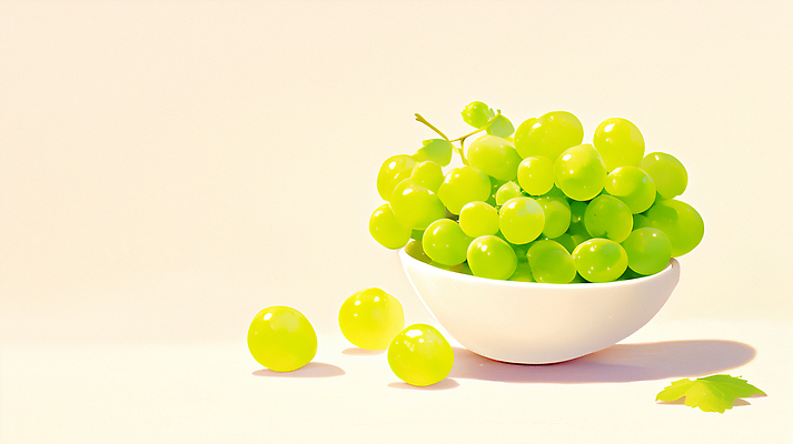 JPG 그릇 과일 일러스트 자연 탁자 포도 디저트 건강 초록색 여름 햇빛 식사 신선 달콤 수분 비타민 국내일러스트 AI일러스트 AI콘텐츠 영양군 식기 계절 음식 컬러 가구 태양 맛 경상북도 생태계 영양소 파일형식