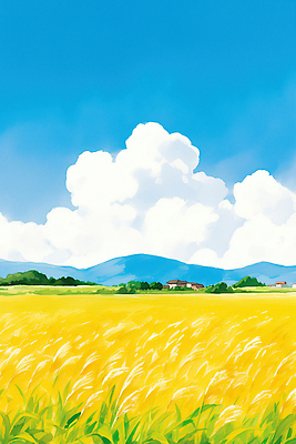 JPG 구름 농업 일러스트 관광지 햇빛 평화 일몰 농촌 시골 시원함 뷰티풀 풍경화 국내일러스트 AI일러스트 AI콘텐츠 자연요소 산업 여행 컨셉 태양 노을 그림 파일형식