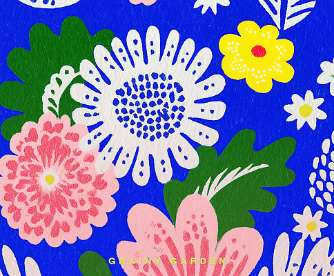 PSD 디자인 꽃 예술 컬러 백그라운드 잎 꽃무늬 패턴 일러스트 자연 추상 그래픽 장식 파란색 화려 원예 조화 비비드 생동감 국내일러스트 식물 컨셉 무늬 취미 생태계 파일형식