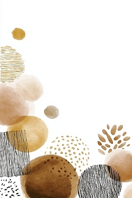 JPG 모양 디자인 예술 백그라운드 패턴 일러스트 추상 그래픽 갈색 물감 원형 고급 모던 조화 베이지색 색감 몽환 세련 국내일러스트 AI일러스트 AI콘텐츠 도형 컬러 컨셉 무늬 미술도구 파일형식