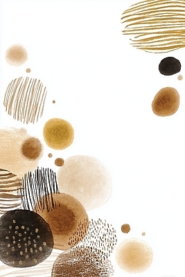 JPG 모양 디자인 예술 컬러 패턴 일러스트 추상 따뜻함 미술 갈색 공간 점 원형 크림 모던 질감 조화 베이지색 창의성 스타일 국내일러스트 AI일러스트 AI콘텐츠 도형 무늬 문화예술 파일형식