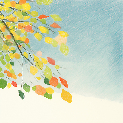 JPG 나무 계절 컬러 잎 일러스트 자연 하늘 바람 나뭇잎 흑백 풍경 가을 나뭇가지 그림 생태계 감성 흐림 색채 청명 국내일러스트 AI일러스트 AI콘텐츠 자연요소 식물 컨셉 날씨 촬영기법 파일형식