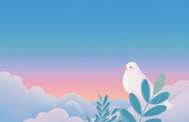 JPG 구름 잎 일러스트 자연 하늘 아침 풍경 평화 일출 고요 자유 부드러움 조화 뷰티풀 새소리 색감 국내일러스트 AI일러스트 AI콘텐츠 주간 자연요소 식물 컨셉 노을 감각 생태계 파일형식