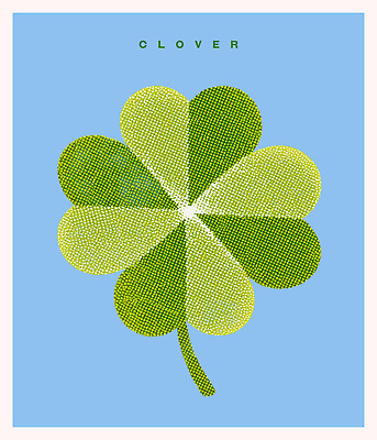 모양 PSD 식물 디자인 행복 상징 컬러 백그라운드 패턴 일러스트 자연 선물 그래픽 장식 파란색 디지털 기쁨 행운 네잎클로버 그림 창의성 국내일러스트 감정 컨셉 무늬 클로버 생태계 파일형식