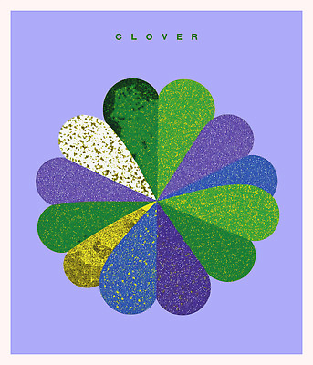 모양 PSD 디자인 예술 컬러 패턴 일러스트 추상 미술 그래픽 장식 다양 클로버 그림 조화 비비드 국내일러스트 다수 무늬 문화예술 파일형식