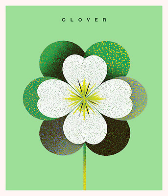 모양 PSD 식물 디자인 꽃 예술 상징 컬러 백그라운드 패턴 일러스트 자연 생명 그래픽 초록색 클로버 감성 조화 뷰티풀 창의성 디테일 국내일러스트 컨셉 무늬 생태계 파일형식