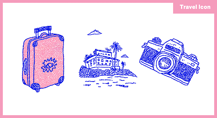 PSD 문화 여행 가방 일러스트 호텔 휴가 휴식 풍경 카메라 탐험 추억 즐거움 그림 국내일러스트 잡화 감정 컨셉 숙소 전자제품 파일형식