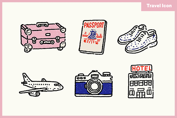 PSD 해외여행 여행 운동화 일러스트 호텔 비행기 카메라 여행가방 탐험 즐거움 여행용품 여권 발견 국내일러스트 해외 감정 신발 가방 항공교통 숙소 대중교통 전자제품 오브젝트 파일형식
