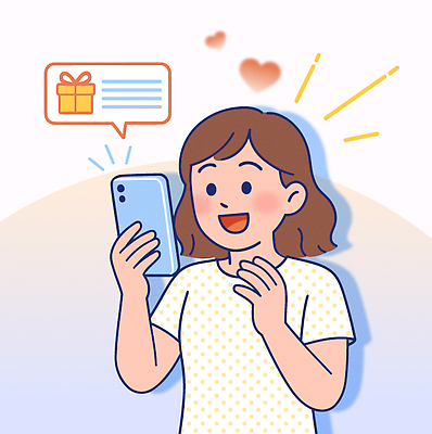 여자 감정 백그라운드 일러스트 표정 대화 선물 사랑 미소 일상 스마트폰 기쁨 하트 메시지 소식 즐거움 긍정 소통 관심 상호작용 국내일러스트 AI파일 모양 컨셉 말하기 사람 라이프 핸드폰 스마트기기 파일형식 벡터