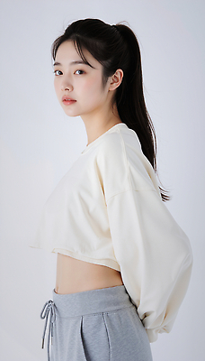 JPG 모델 편집이미지 여자 패션 포즈 바지 조명 머리카락 촬영 흰색 표현 자신감 편안함 배꼽티 뷰티풀 의료성형뷰티 스타일 편집실사 AI포토 AI인물포토 AI콘텐츠 감정 컬러 하의 사람 머리 감각 CG 파일형식