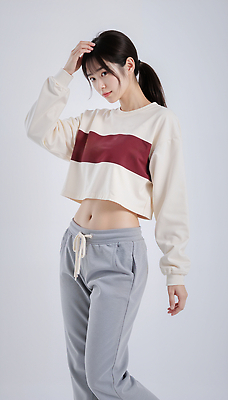 JPG 편집이미지 옷 여자 패션 포즈 백그라운드 일상 캐주얼 운동 자신감 중앙 배꼽티 의료성형뷰티 스타일 편집실사 AI포토 AI인물포토 AI콘텐츠 감정 건강 사람 라이프 CG 파일형식