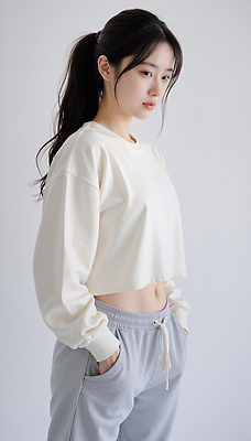 JPG 편집이미지 손 옷 여자 패션 포즈 바지 실내 표정 일상 편안함 의료성형뷰티 스타일 편집실사 AI포토 AI인물포토 AI콘텐츠 하의 사람 내부 라이프 신체부위 감각 CG 파일형식