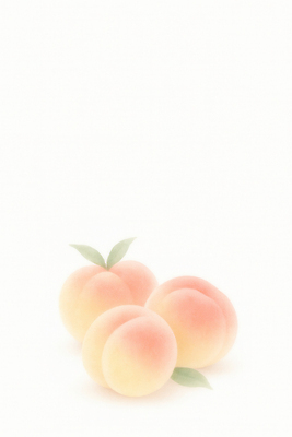 JPG 음식 컬러 과일 일러스트 자연 식탁 디저트 건강 여름 식사 신선 맛 과수원 유기농 복숭아 일렬 비타민 신선도 자연산 국내일러스트 AI일러스트 AI콘텐츠 웰빙 계절 컨셉 농업 탁자 생태계 영양소 파일형식