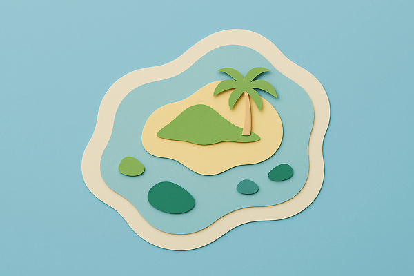 JPG 편집이미지 디자인 바다 컬러 섬 자연 휴식 야자수 수면 공예 종이공예 그림 파스텔 트로피컬아트 경관 편집실사 AI포토 AI콘텐츠 나무 컨셉 학용품 풍경 취미 물 CG 생태계 파일형식